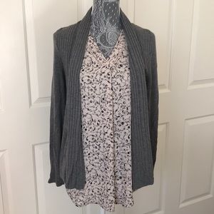 Neutral Color Floral Print Maurices Tank- XS